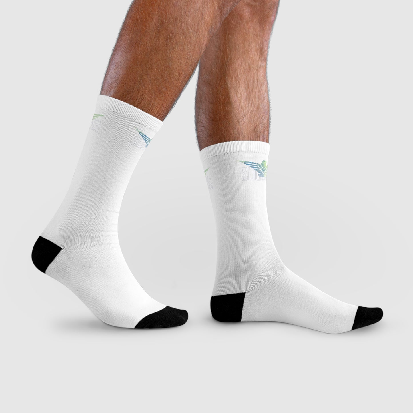 Success - White Crew Socks